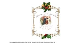 Christmas Insert Vintage 3