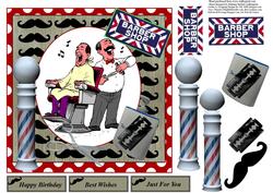Barber Shop Music with Decoupage