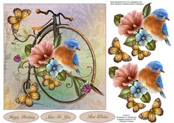 Garden of Peace Topper with Decoupage