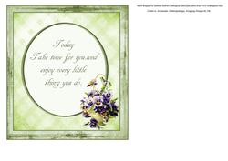 Flower Basket Insert and Verse One