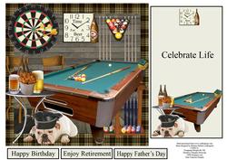 Man Cave Pool Party Quick Topper Set