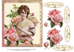 Within the Rose Portrait Card Topper