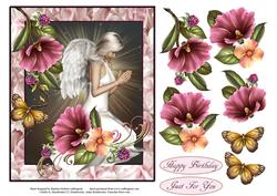 Angels Prayer Topper with Decoupage