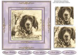 Dog Portrait Pyramid Topper