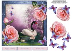 Garden of Roses Topper with Decoupage