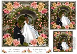 Rose Garden Wedding Topper and Gift Tags