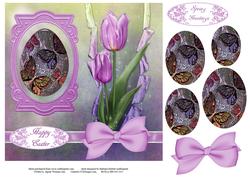 Butterfly Foil Egg with Pyramid Layers