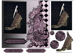 Paisley Deco Art Topper with Layers