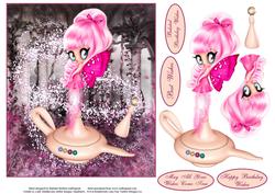 Make a Wish Genie Topper with Decoupage