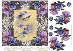 Rose Victorian Topper with Decoupage