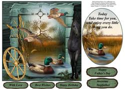 Fall Farm Scene Topper with Insert and Verse
