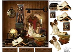 Memories of the Past Topper with Decoupage