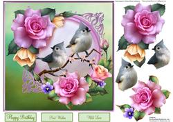 Summertime Roses Topper with Decoupage