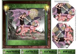 Dragon Feeding Time Topper with Pyramid Layers