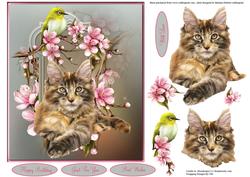 Wild Friends Topper with Decoupage