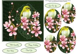 Cherrished Blossoms Topper with Oval Pyramid Layers