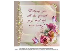 Fairy Bride Floral Insert and Verse