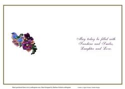 Summer Birds and Blooms Insert and Verse