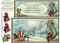 Christmas Spirit Scenic Card Topper Set
