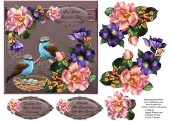 Say It with Flowers Card Topper One