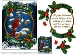 Cardinal Christmas Topper Set
