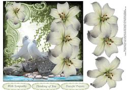 Lillie's of Peace Topper with Decoupage