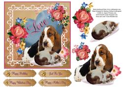 Loving Pets Topper with Decoupage