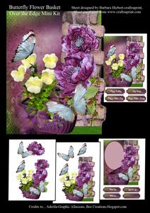 Butterfly Flower Basket Over the Edge Mini Kit