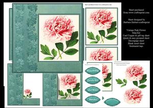 Vintage Pink Flower Mini Kit
