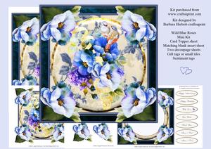 Wild Blue Roses Mini Kit