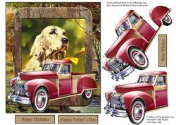 Man's Best Friend Topper with Decoupage