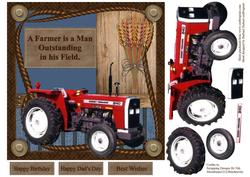 Outstanding Farmer Topper & Decoupage