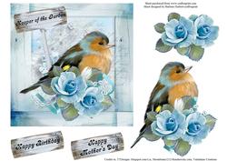 Keeper of the Garden Topper with Decoupage