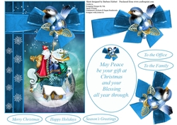 Christmas Night Topper Set with Decoupage