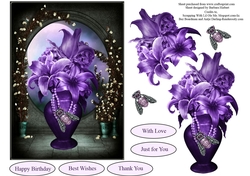Lily Fantasy Topper with Decoupage