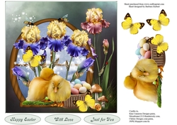Blossoming Spring Window Topper with Decoupage