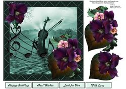 Chained Melody Topper with Decoupage