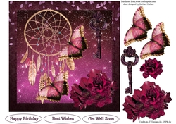 Key To Dream Topper with Decoupage