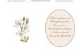 White Lily Sympathy Insert & Verse