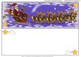 Santa Over the Roof Tops Dl Insert Blank