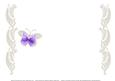 Purple Butterfly with Lace Insert Blank
