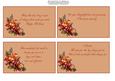 Four Card Envelope Inserts with Verses
