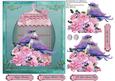 Twilight Love Birds with Pink Rose Decoupage Topper