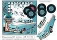 Rock & Roll Card Topper with Decoupage