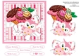 Wise Owl Loves Ice Cream \\\topper with Decoupage