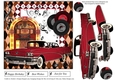Rock & Roll 2 Card Topper with Decoupage