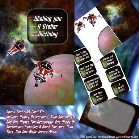 On the Way Home Science Fiction A5 Mini Kit for Males