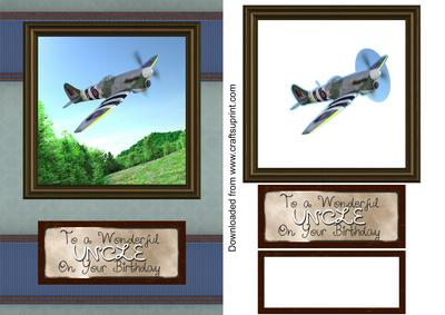 Tempest Over Field A5 Card for Uncle