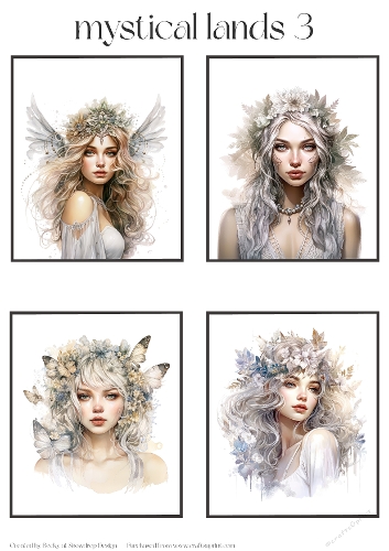 Mystical Lands 3 - Toppers x 4 Sheet