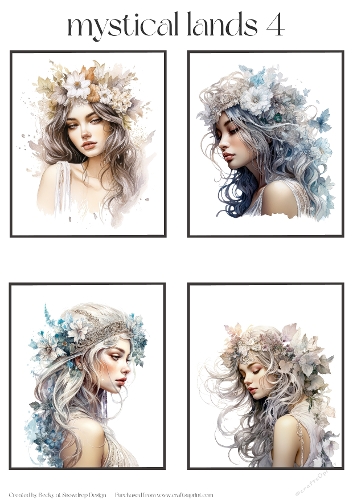 Mystical Lands 4 - Toppers x 4 Sheet